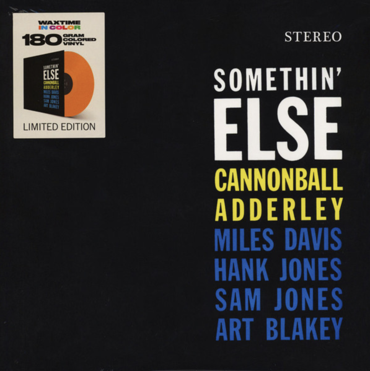 LP Orange: Cannonball Adderley, Miles Davis, Hank Jones, Sam Jones & Art Blakey — Somethin' Else