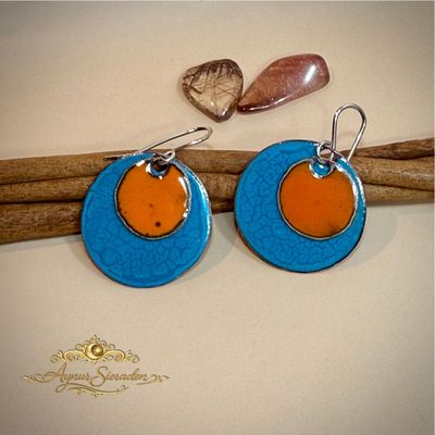 Unieke Zee & Zon oorbellen geïnspireerd door zee en zon - Aynur Sieraden