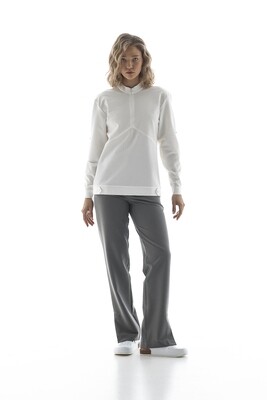 Комплект блуза унисекс и брюки с разрезами