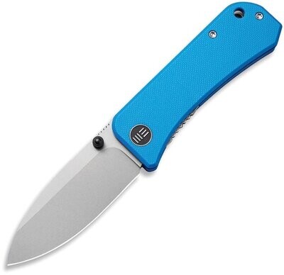 We knife Banter Blue G-10 Handle stonewash finish CPM S35VN stainless blade.