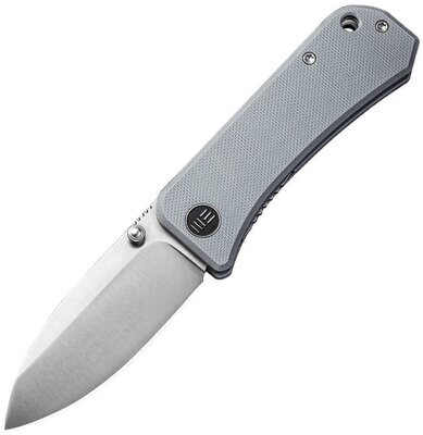We Knife Banter Linerlock Knife Gray G-10 Handle stonewash finish CPM S35VN stainless blade