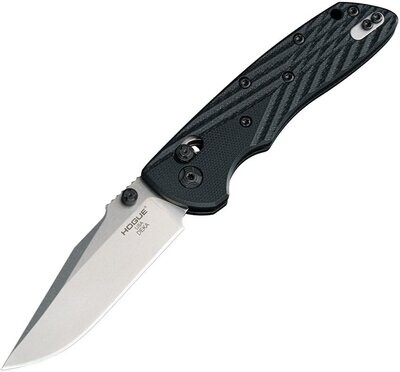 Hogue Deka Knife CPM-20CV stainless blade, Black G-10 handle.