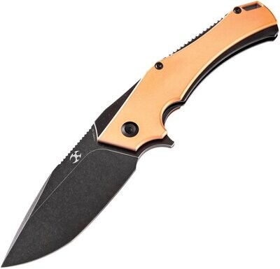 Kansept Knives Hellx Framelock D2 Blade Copper, **PAY NO SALES TAX ON THIS ITEM**