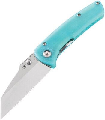 **Kansept Knives **Main Street Linerlock Blue Knife ,154CM stainless blade, Blue G10 handle.