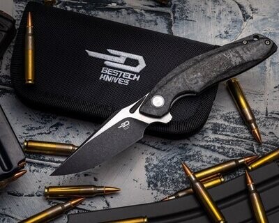 *Bestech Knives* BTKT1905D Ghost Flipper Framelock Knife S35VN blade Carbon Fiber Handle
$260.00