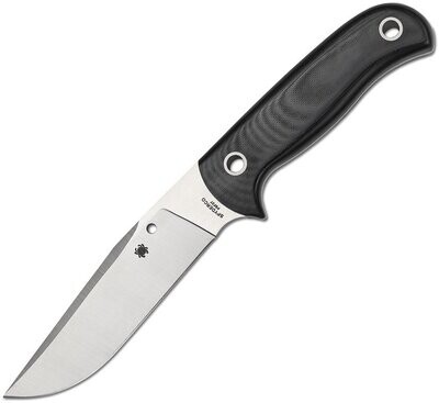 Spyderco Bradley Bowie Fixed Blade Knife Black G10 handle,Full tang. SCFB33GP