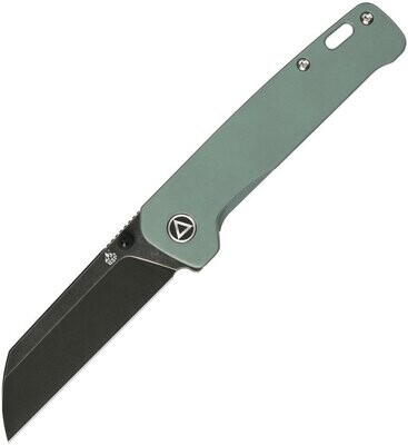 QSP Knives Penguin Linerlock Pocket Knife, 154CM, black stone wash, QS130Y