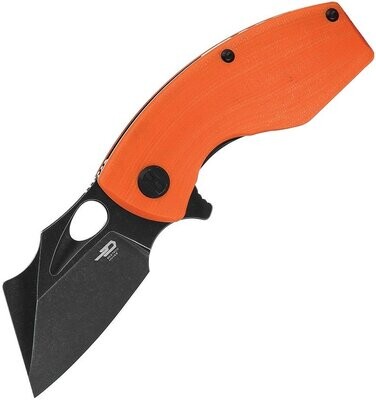**Bestech Knives** Lizard Linerlock Orange Knife D2 Steel Blade,BTKG39D