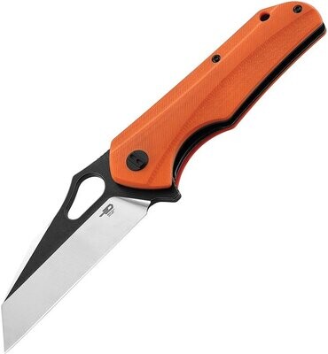 **Bestech Knives** Operator Linerlock Knife Orange G-10 Handle D2 Steel Blade
