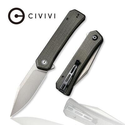 Civivi Knives Relic Linerlock Green Micarta Handle Nitro-V Blade. FREE SHIPPING.