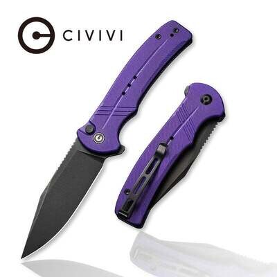 Civivi Knives Cogent Button Lock Purple G10 Handle, Flipper Knife