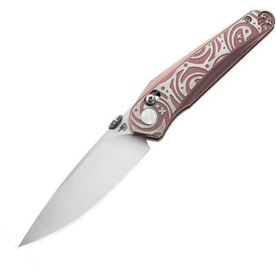 Bestech Knives Mothus Bar Lock Pink Foler M390 stainless blade BTKT2206D