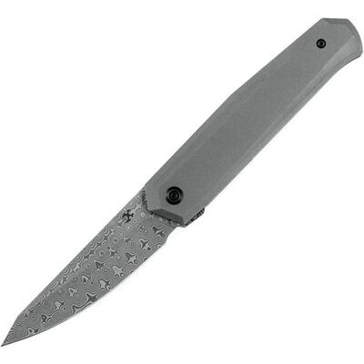 Kansept Knives Integra Framelock silicone carbide titanium handle. Damascus steel blade. **PAY NO SALES TAX ON THIS ITEM**