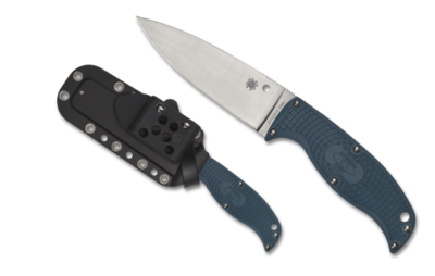 Spyderco Knives Enuff 2 Fixed Blade K390 , Black Boltraron belt sheath*PAY NO SALES TAX ON THIS ITEM SAVE LOTS $$$$$$$*