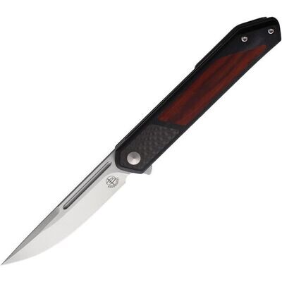 Begg Knives Kwaiken Linerlock Black/Red D2 Steel Blade. PAY NO SALES TAX ON THIS ITEM. FREE SHIPPING
