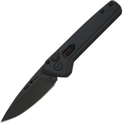 Buck Knives Auto Deploy Button Lock Black, 154CM Stainless Blade, PAY NO SALES TAX ON THIS ITEM.