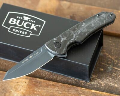 Buck Knives Sprint Ops Linerlock Flipper Knife S45VN Blade , Marbled Carbon Fiber Handle. PAY NO SALES TAX ON THIS ITEM.
