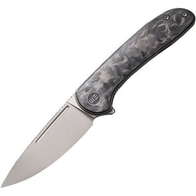 WE Knife Co. Saakshi Linerlock Knife, CPM-20CV Stainless Blade. Marbled Carbon Fiber Handle. PAY NO TAX ON THIS ITEM.