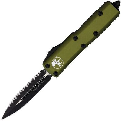 Microtech Knives OTF Knife Ultratech UTX-85 OD Green Handle . FREE SHIPPING, NO SALES TAX.