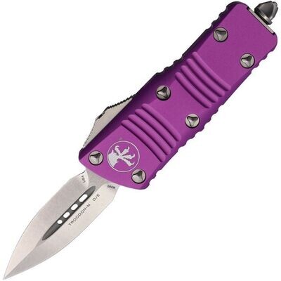 Microtech Knives Mini Troodon Mini CA Legal OTF Auto Knife, Violet 6061-T6 Aluminum Handle FREE SHIPPING, NO SALES TAX.