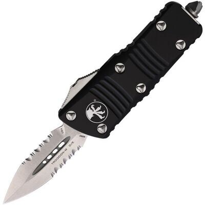 Microtech Knives Mini Troodon Mini CA Legal OTF Auto Knife, Black 6061-T6 Aluminum Handle FREE SHIPPING, NO SALES TAX.