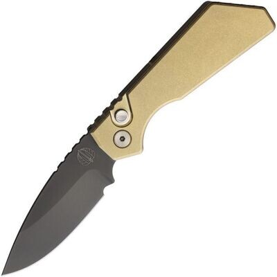 Pro-Tech Knives Auto Strider PT Button Lock Knife, MagnaCut Steel Blade. Brass Handle , FREE SHIPPING, NO SALES TAX.