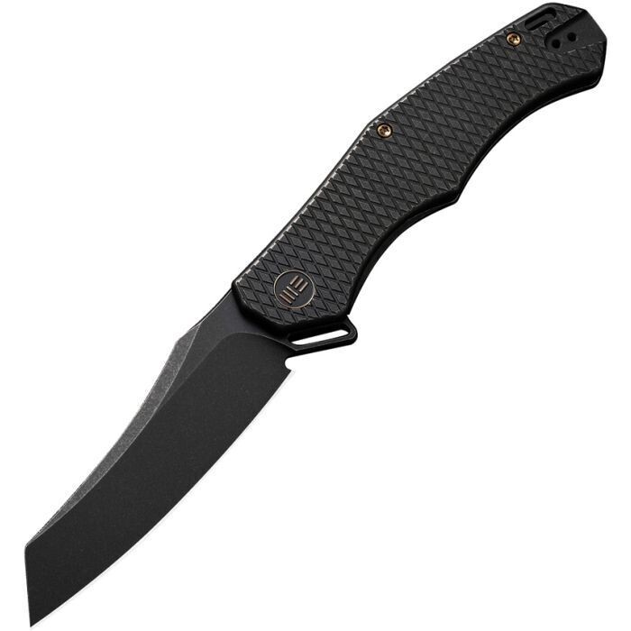 We Knife Co RekkeR Framelock Black Knife  CPM-20CV stainless blade, reverse tanto. FREE SHIPPING, NO SALES TAX