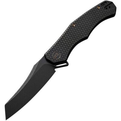 We Knife Co RekkeR Framelock Black Knife CPM-20CV stainless blade, reverse tanto. FREE SHIPPING, NO SALES TAX