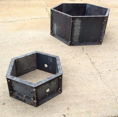 Hexagon Fire Pit - Chicago-size
