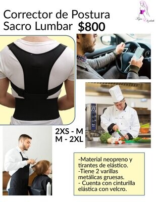 Arnés Corrector de Postura Sacro Lumbar