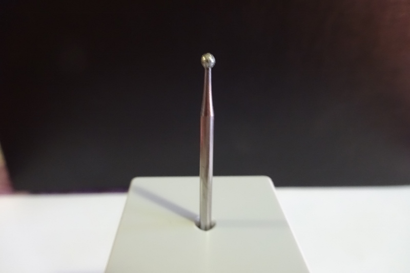 Hartmetallbohrer-Kugel, mittlere Verzahnung, Kreuzverzahnung,  rostfrei 02,3mm