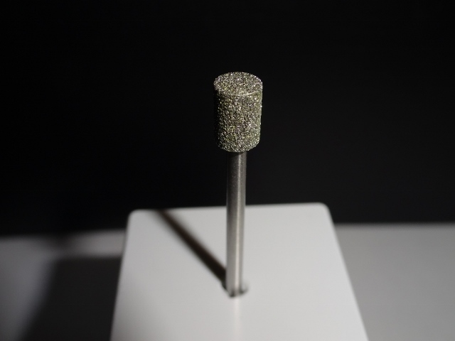 Diamantschleifer Zylinder flach,  mittlere Körnung