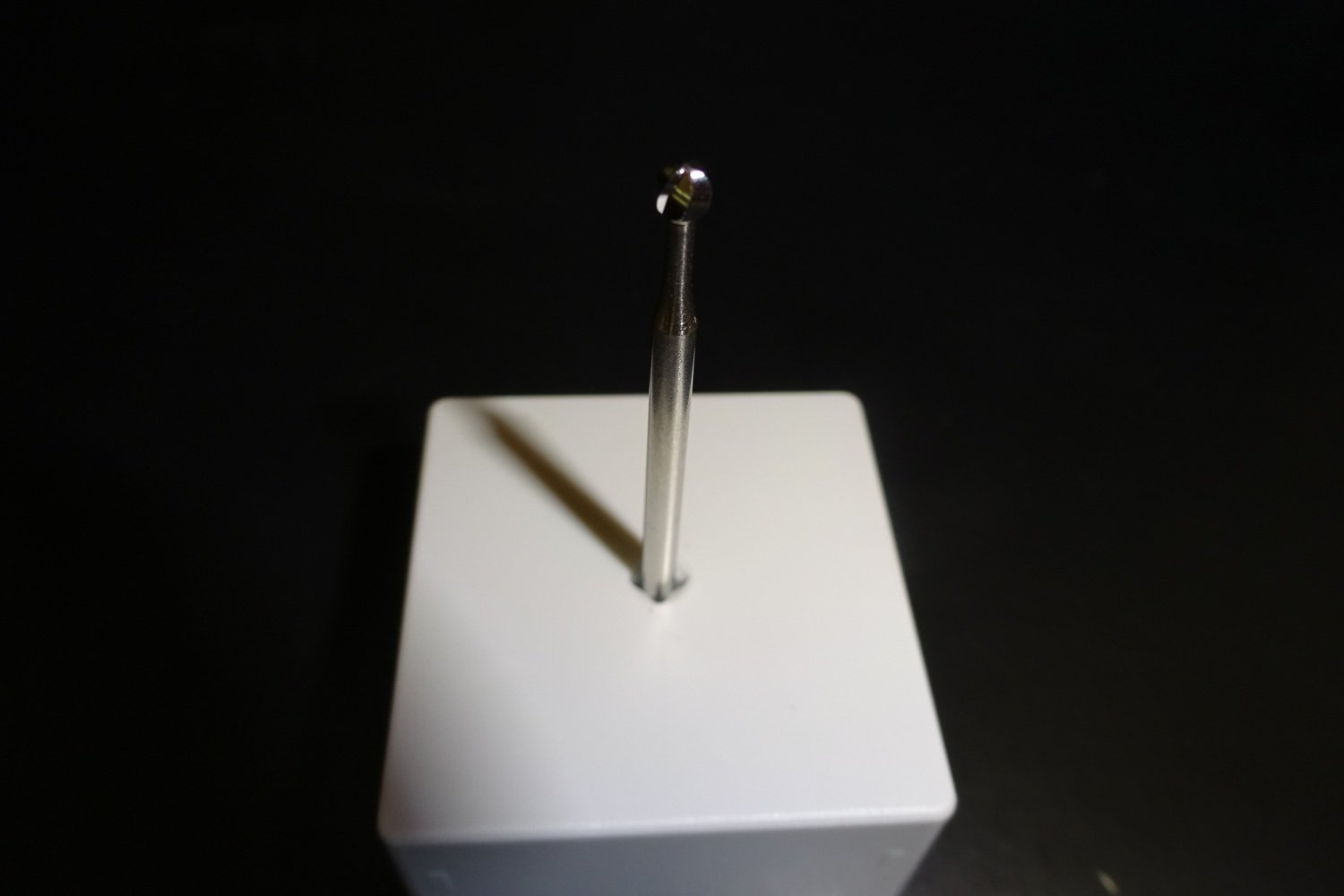 Hartmetallbohrer-Kugel, mittlere Verzahnung Querhieb, rostfrei 02,7mm