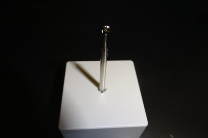 Hartmetallbohrer-Kugel, mittlere Verzahnung Querhieb, rostfrei 02,7mm