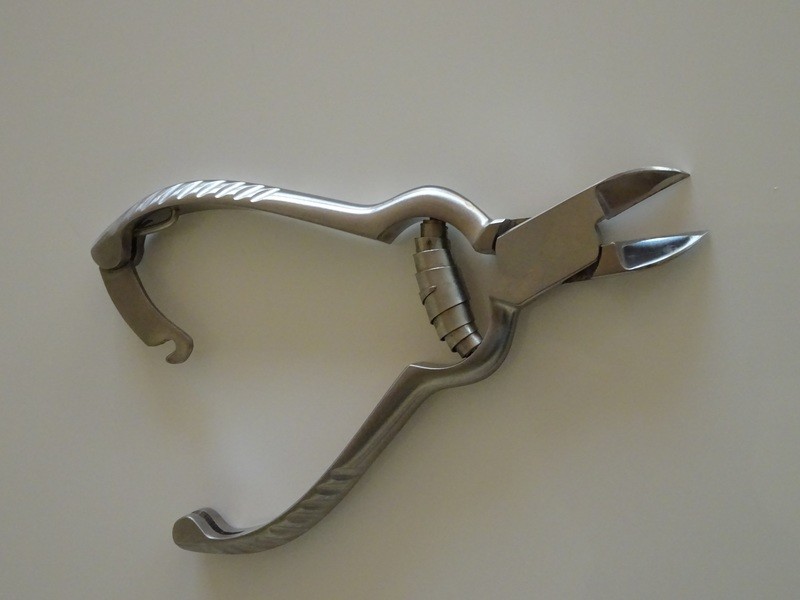 Nagelzange klein mit Pufferfeder, 12.5 cm