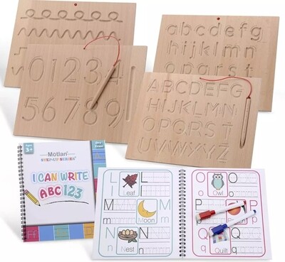 Wooden writing tablet Alphabet