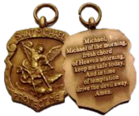 St Michael Medal with free bookmark