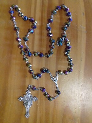 Multi Shades Crystal Bead Rosary
