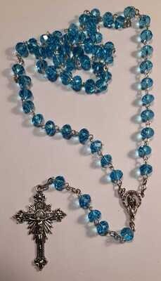 Turquoise Blue Crystal Rosary