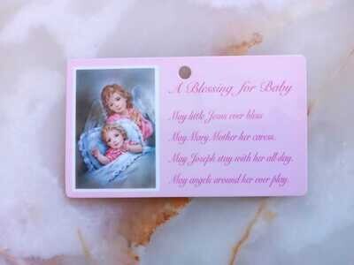 Pink Prayer Card