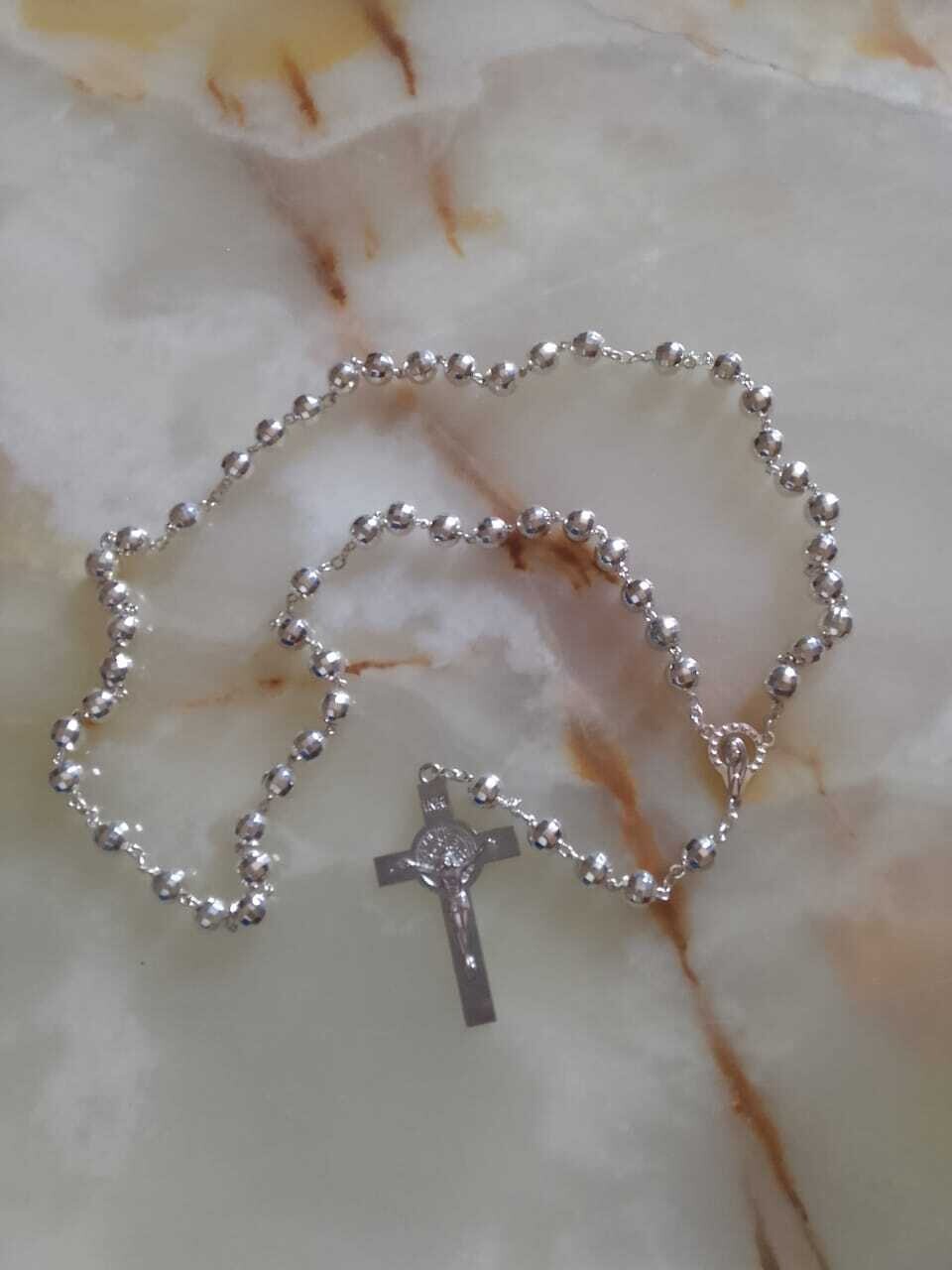 Silver Rosary