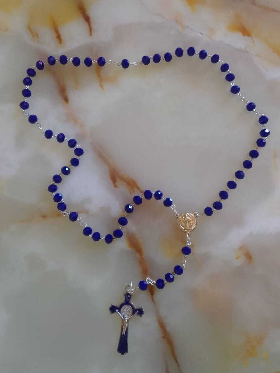 Blue St Benedict Rosary