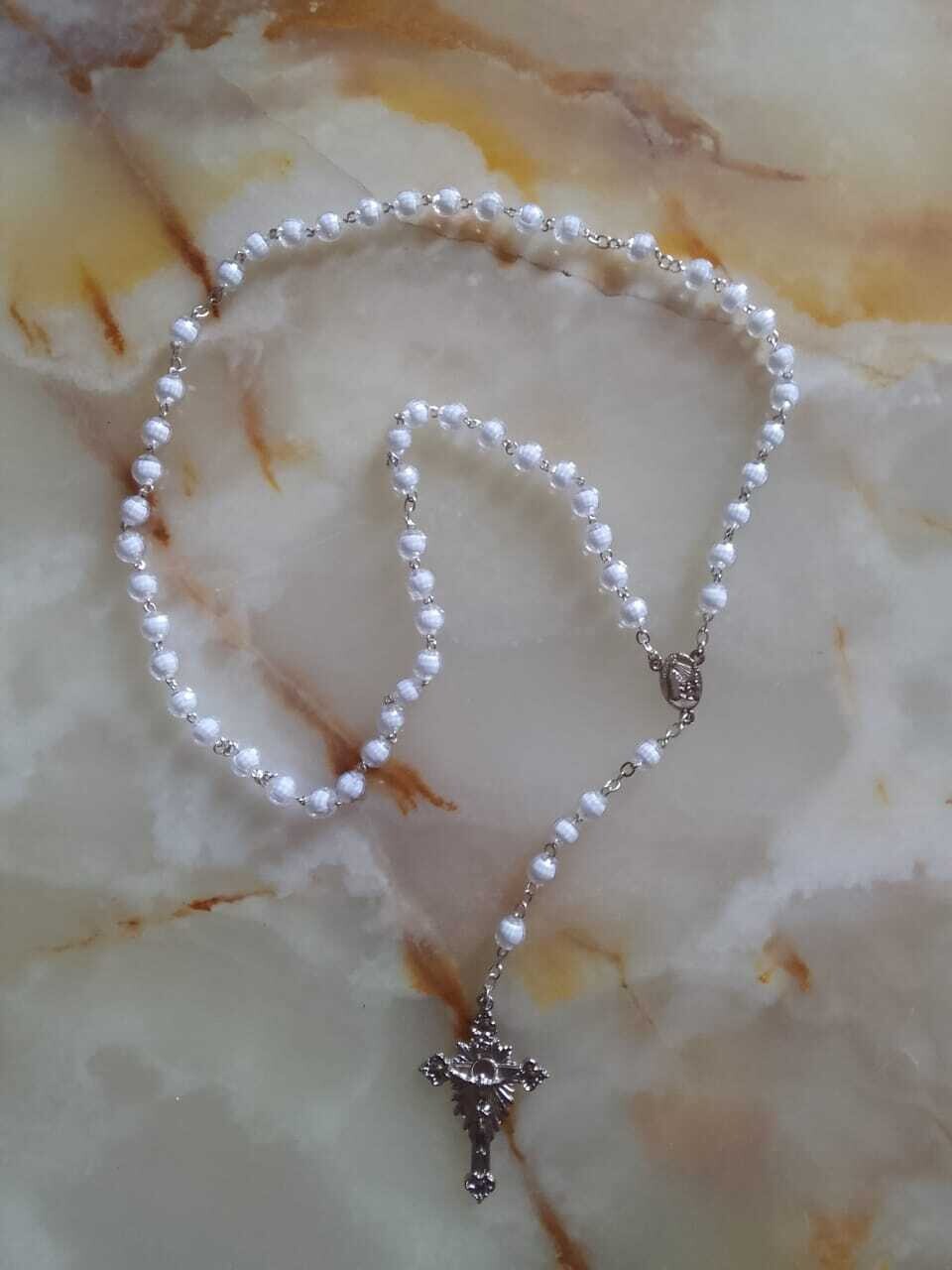 White Rosary