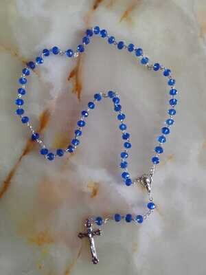 Lake Blue Crystal Rosary