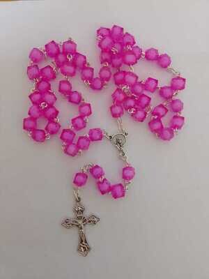 Cerise Pink Rosary