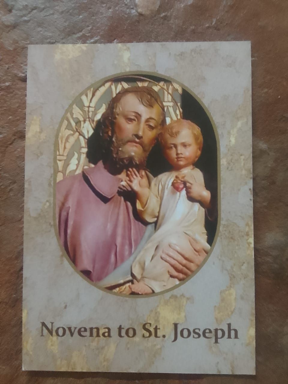 Novena Prayer to Saint St. Joseph - Prayer Card Novena Prayer to Saint St. Joseph - Prayer Card