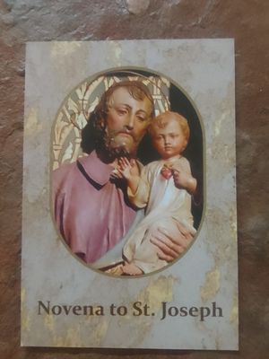 Novena Prayer to Saint St. Joseph - Prayer Card