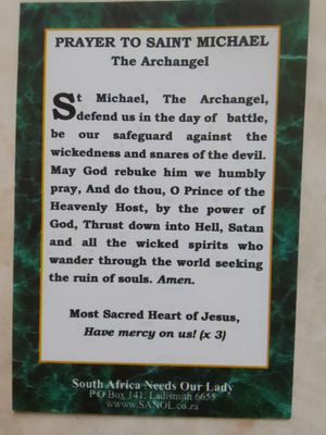 Saint Michael the Archangel - Prayer Card