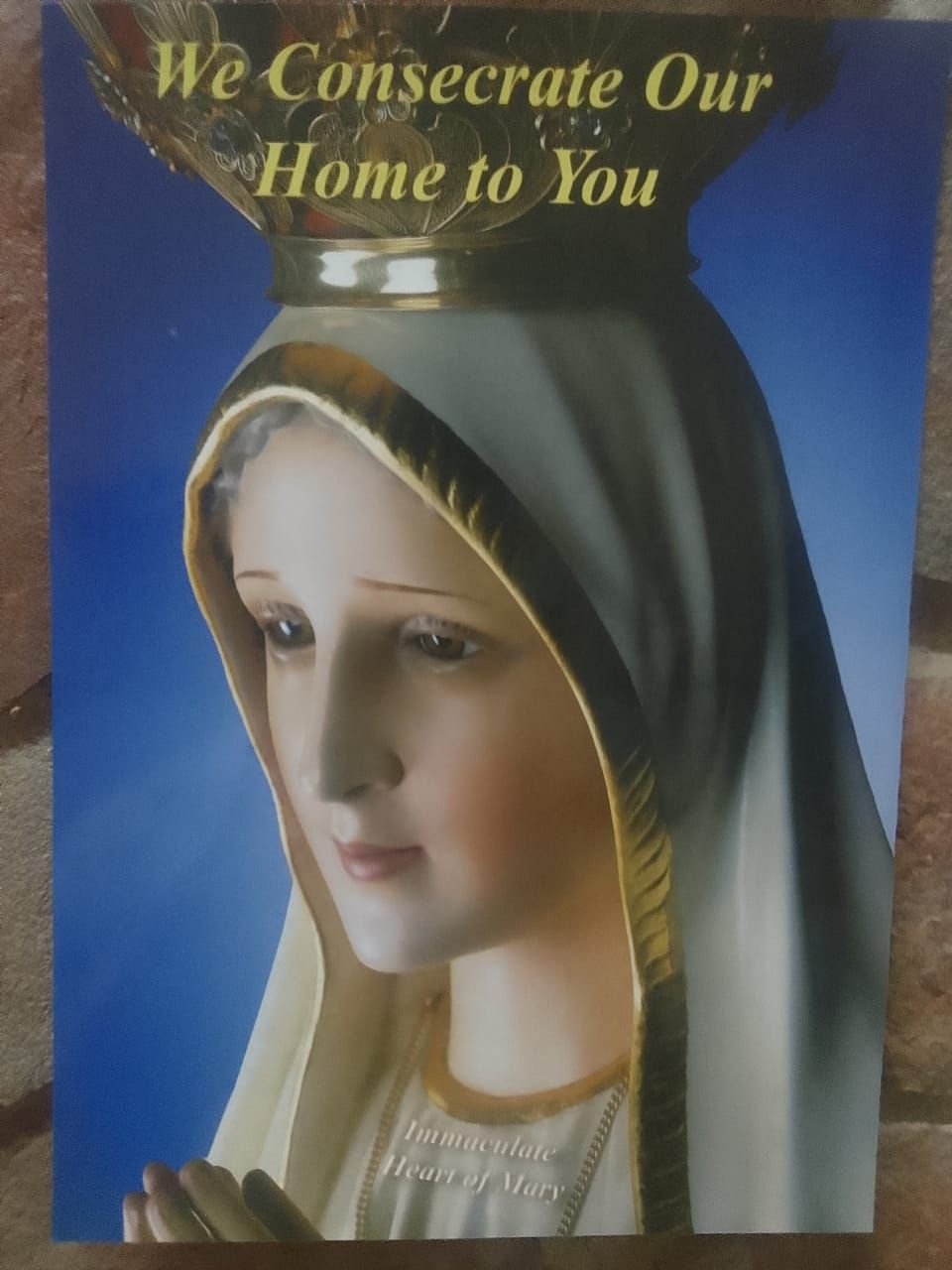 Consecration to the Immaculate Heart of Mary - A5 Card