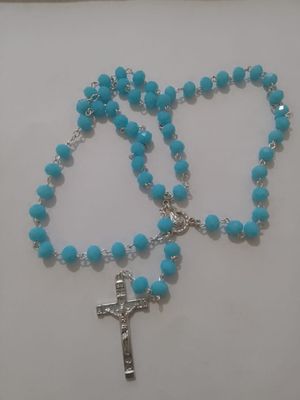 Turquoise Blue Crystal Rosary